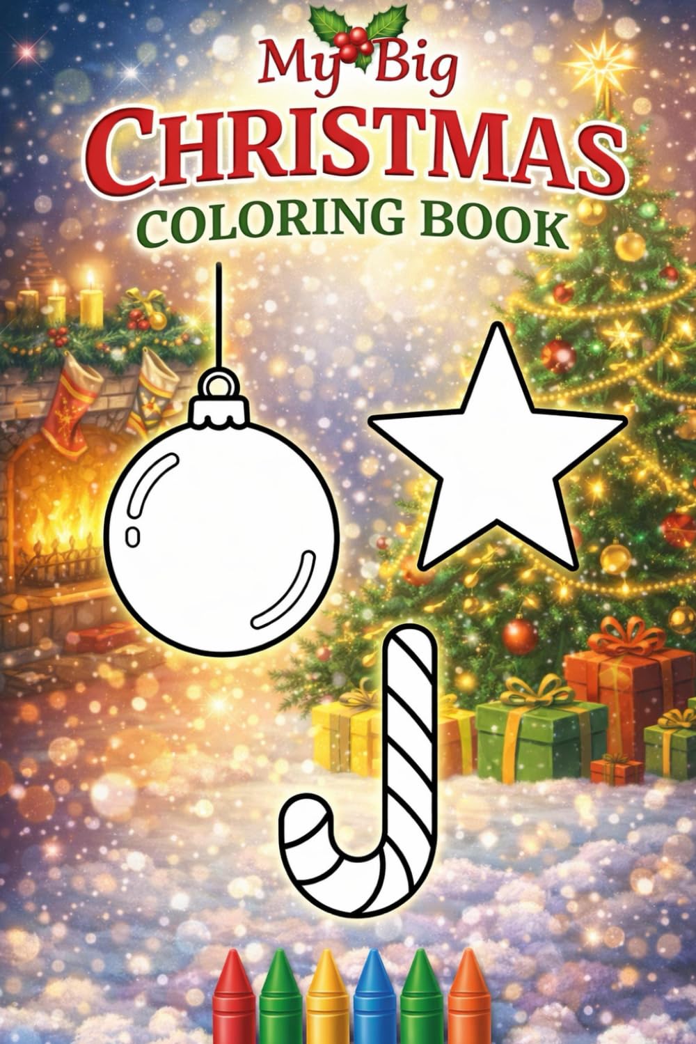 My Big Christmas Coloring Book: A Festive Holiday Coloring Adventure for Kids