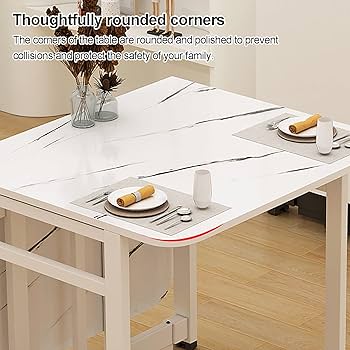 折りたたみダイニングテーブル❣️万能ドロップリーフダイニングテーブル ロック可能 折りたたみダイニングテーブル✨万能ドロップリーフダイニング