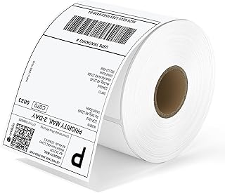 MUNBYN Thermal Direct Shipping Labels, 4x6 Labels for Thermal Printer, 500 Sheets/1 Rolls, Commercial Grade
