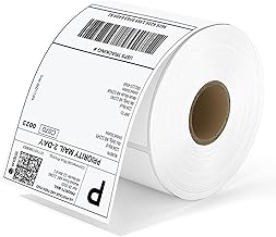 MUNBYN 4x6 Adhesive Thermal Labels, Roll Adhesive Labels, Direct Thermal Labels Compatible with Amazon, AliExpress, Mails, SEUR, Commercial Quality, BPA and BPS Free, 500 Labels/Roll