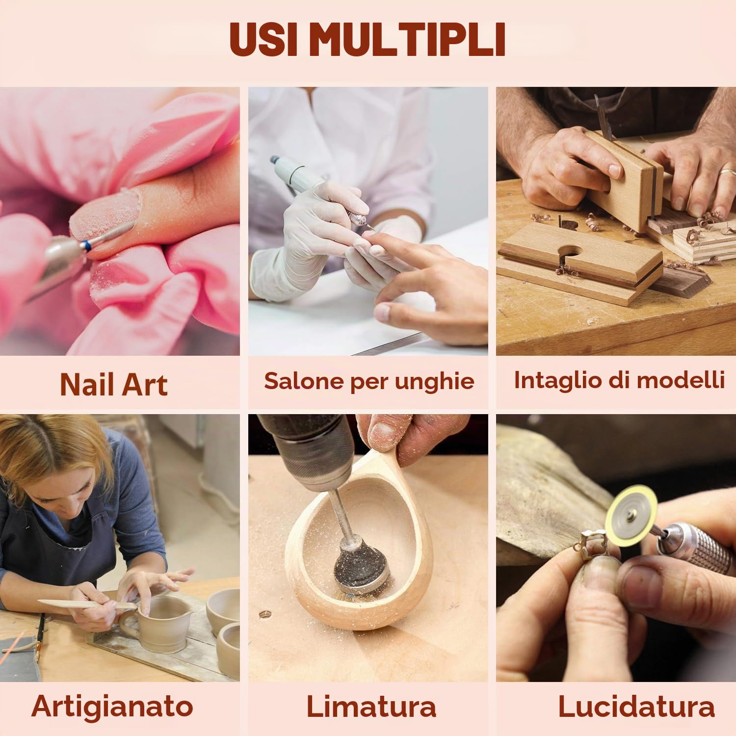 Aspiratore per Unghie, 60W Potente Aspiratore di Polvere per Unghie Incorporato Du Nail Nai