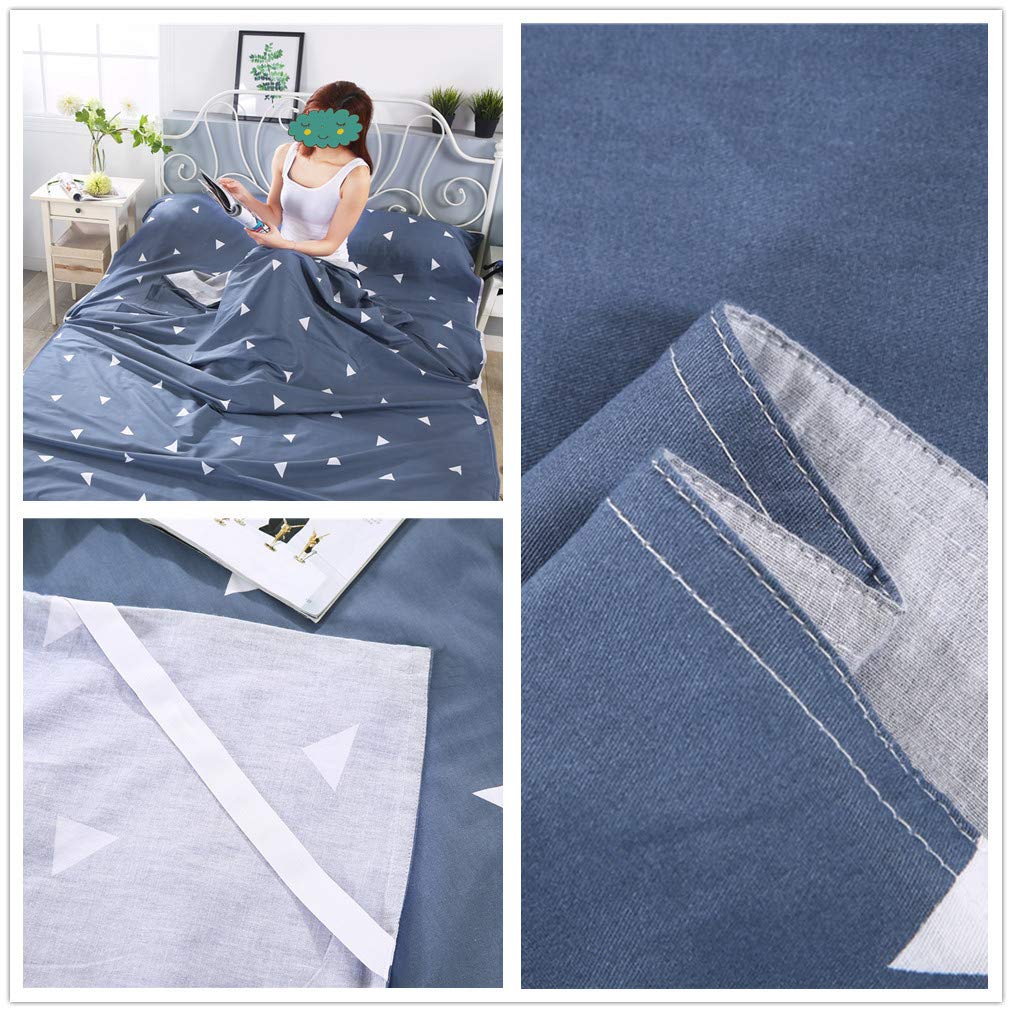 Stillshine Drap de Sac De Couchage Voyage en Coton et Portable Sac De Couchage Doublure pour Adulte Hôtel Auberge Camping Randonnée Train d'avion de Pique-Nique en Plein air