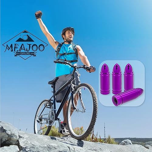 Miniatura 10 de 4 tapas de válvula de neumático estilo bala, resistentes a la corrosión, cubiertas universales de aleación de aluminio a prueba de polvo para