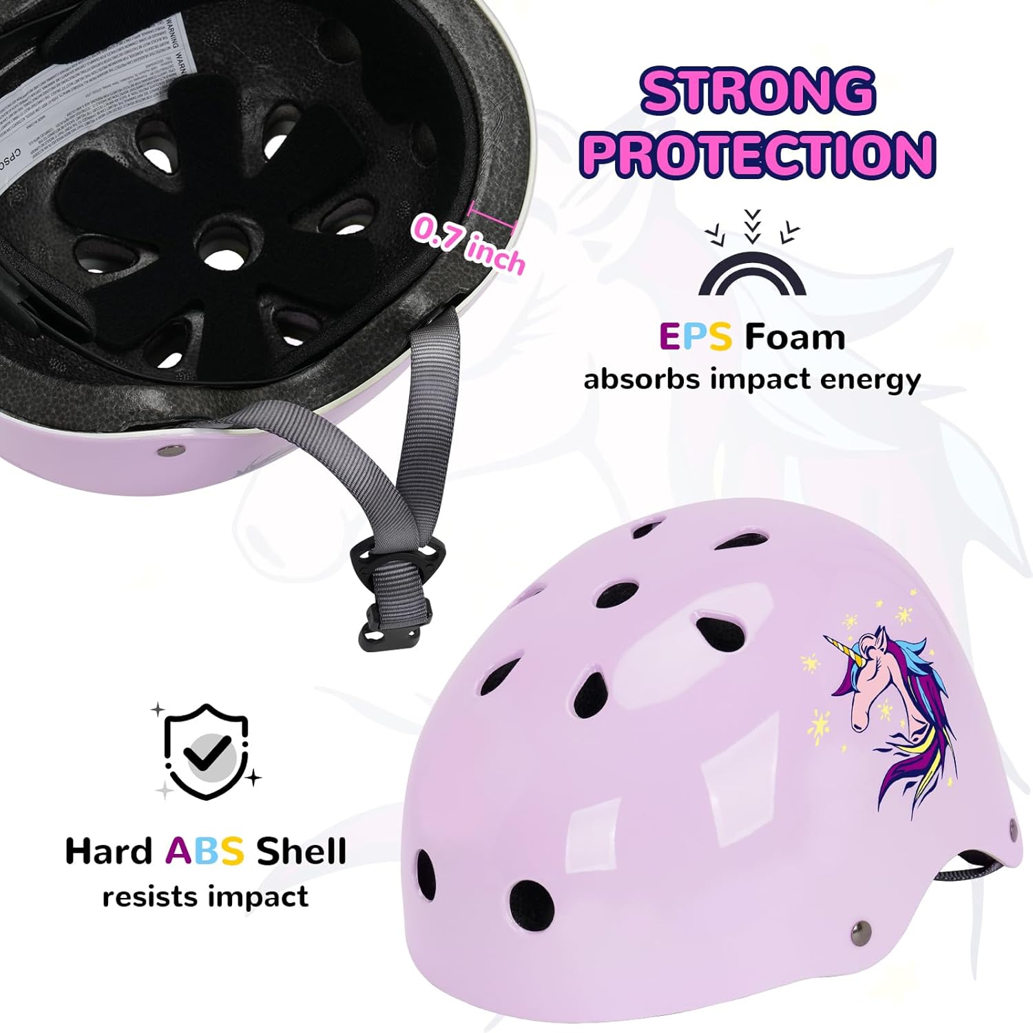 Kids Helmet with Knee Pads Elbow Pads and Wrist Guards,Child Protective Gear for Boys Girls Age 3-5-8 Years fit Roller Skates, Skateboarding, Scooter Bicycle Skate Scooter Skateboard