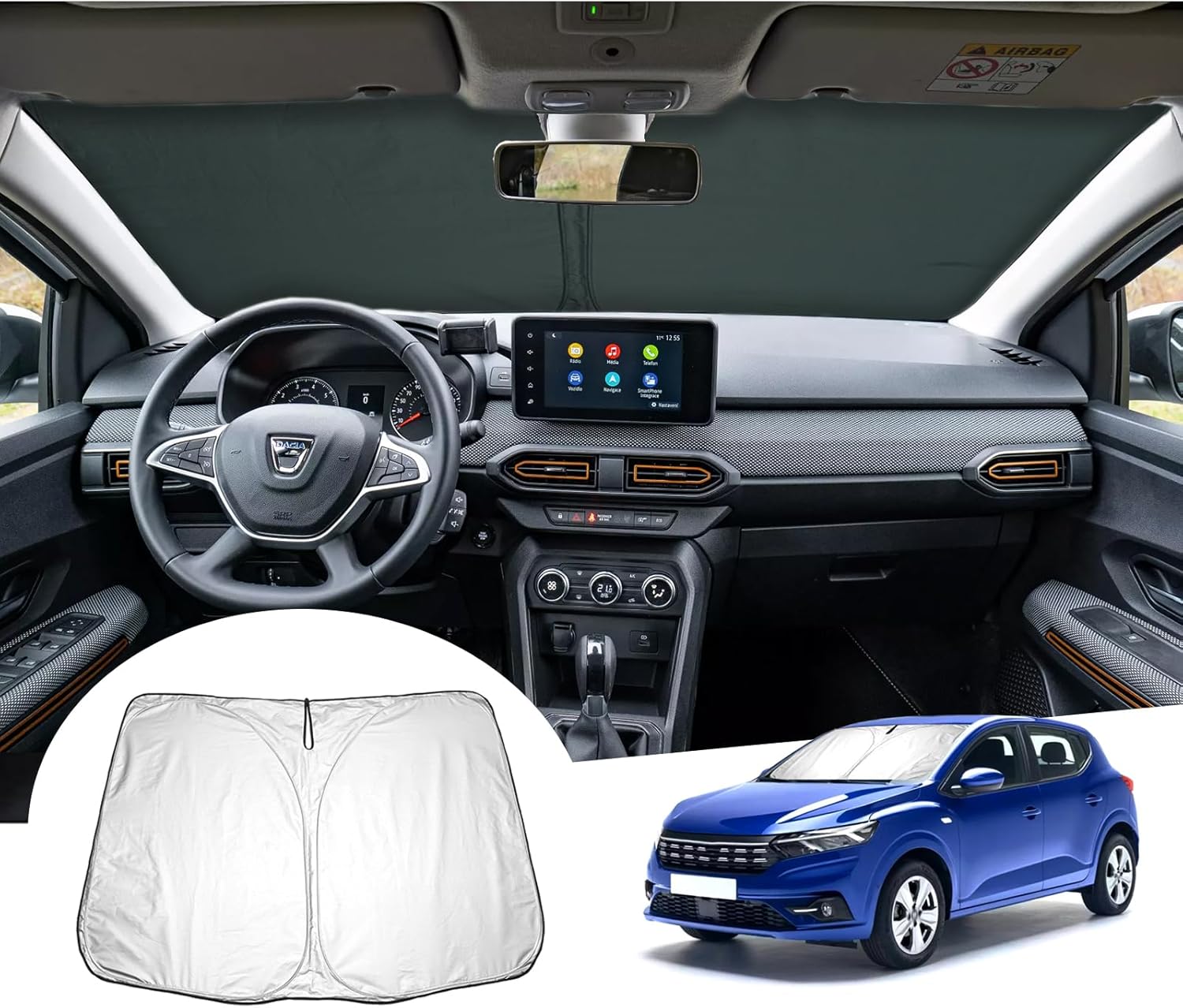 GAFAT Dacia Sandero 3/ Sandero Stepway III 20212023 Parasole per