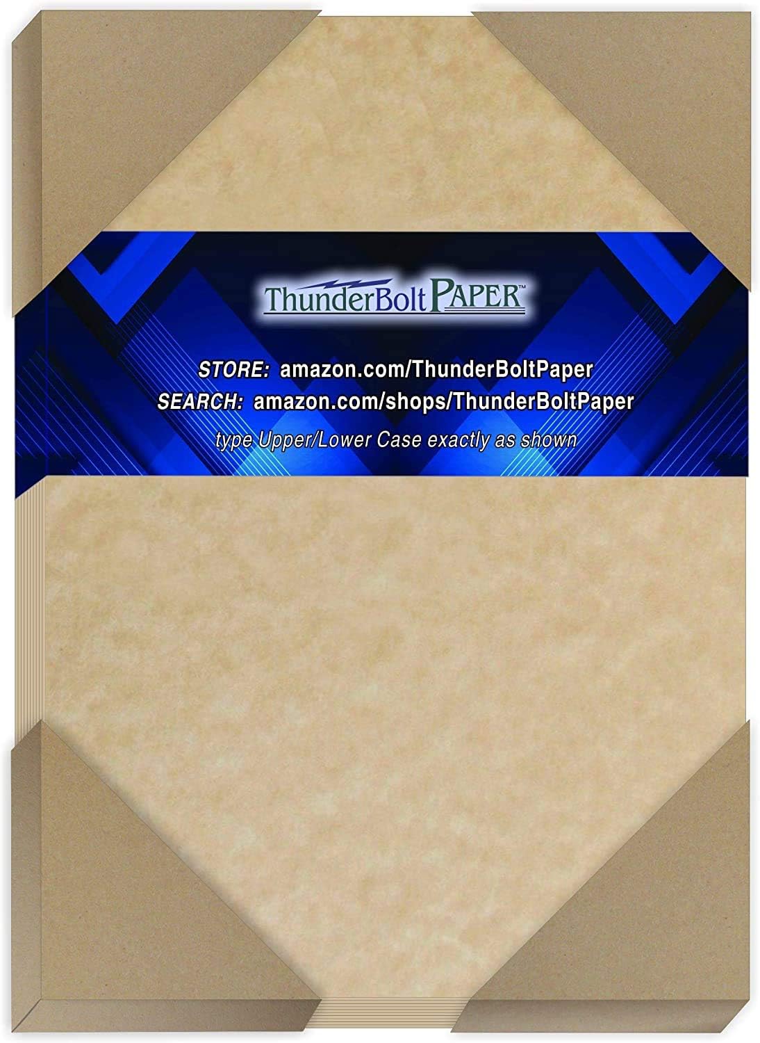 200 Light Brown Parchment 60# Text (=24# Bond) Paper Sheets - 5.5 X 8.5 Inches Half Letter | Statement Size - 60 Pound is Not Card Weight - Vintage Colored Old Parchment Semblance
