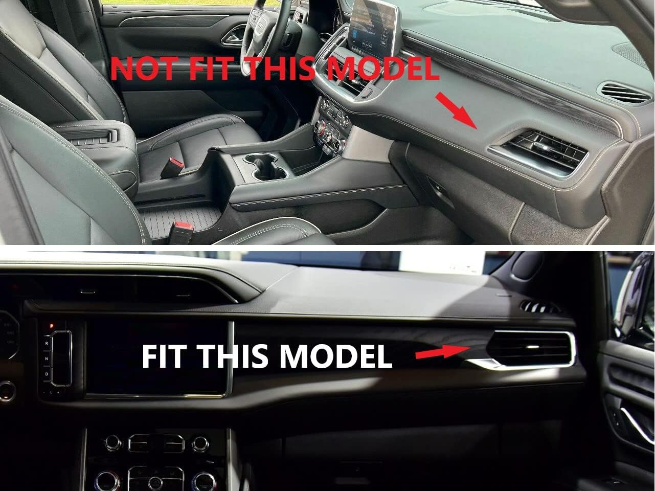 Carbon Fiber Air Vent Cover AC Outlet Trim kit Interior for GMC Yukon/Yukon XL Denali 2021-2024