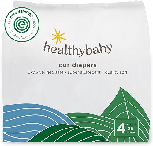 Nuestros pañales Pañales seguros y a base de plantas verificados por EWG, protección contra fugas, carcasa suave de algodón orgánico, pañal sin
