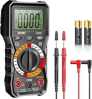 ANENG Digital Multimeter with Protective Case - AC/DC Voltmeter Amp Ohm Meter for Voltage Current Resistance Continuity Diodes Battery Test