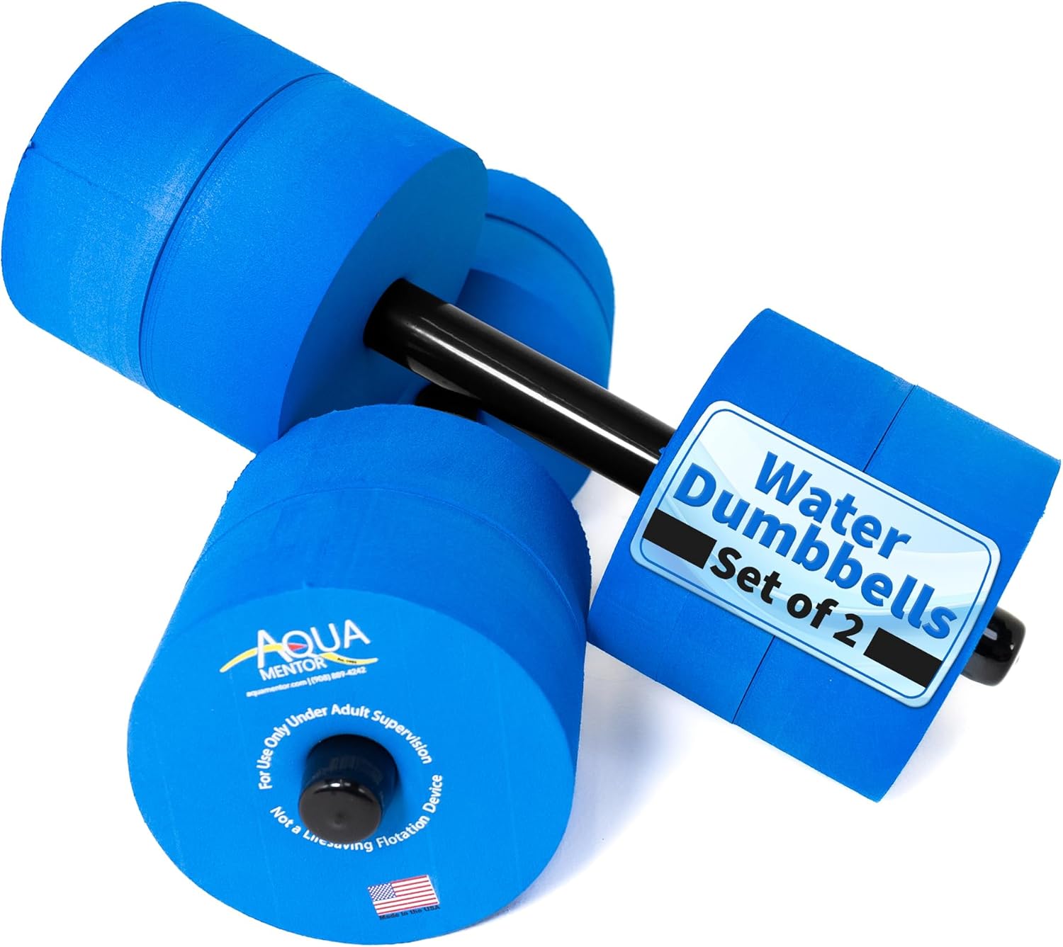 Water Dumbbells – Made in The USA – Great Water Weights for Fitness, Strength, and Aerobics – Set of 2