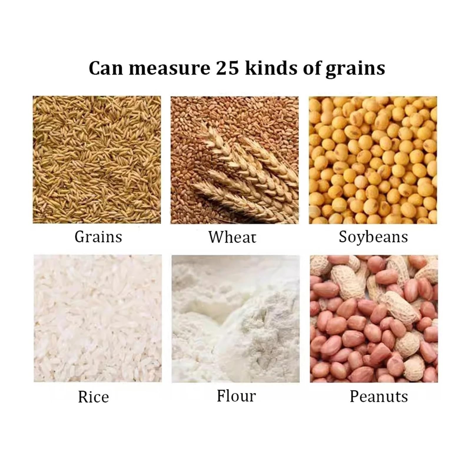 Intelligentes Feuchtigkeitsmessgerät for 25 Getreidearten, Feuchtigkeitstester, Hygrometer for Mais, Weizen, Bohnen, Erdnüsse, Samen, Getreidefeuchtigkeitsmessgerät Genaue Anzeige