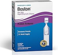 Vista 3 de Limpiador enzimático líquido Boston One Step de Bausch + Lomb, 15 dispensadores estériles de un solo uso (paquete de 2)