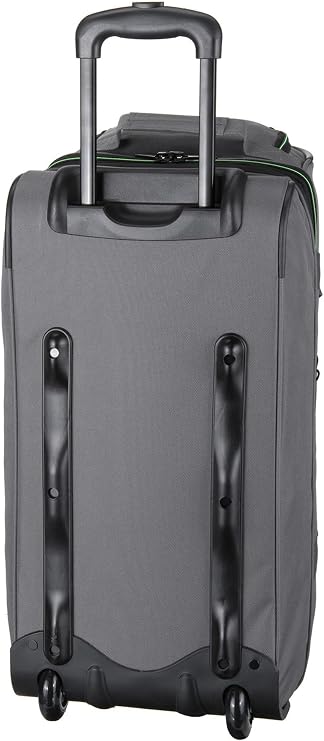 travelite trolley travel bag with wheels medium size, expandable, BASICS, soft luggage trolley bag with expandable fold, 55 cm, 51 - 64 liters