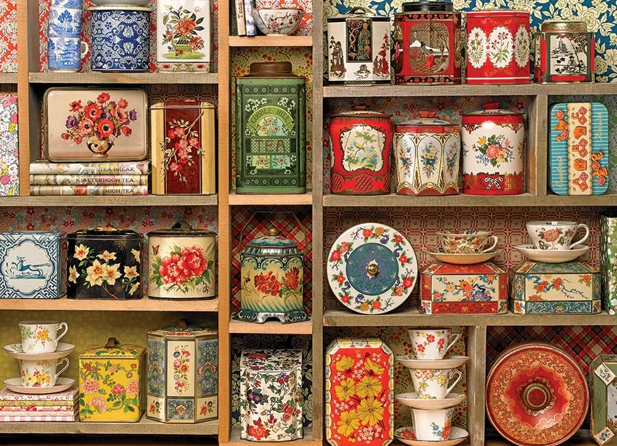 Cobble Hill 1000 Piece Puzzle - Vintage Tins - Sample Poster Included, 67.6CM x 48.9CM - Image 2