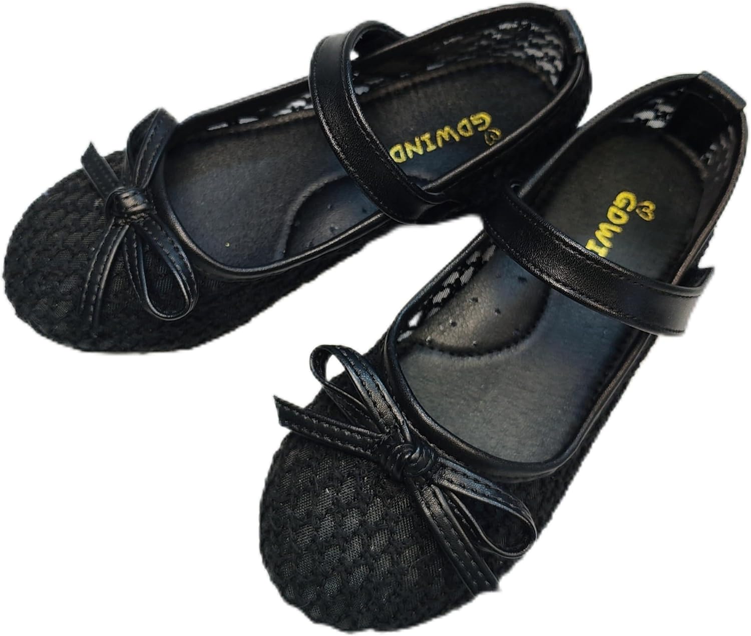 Girls Mary Jane Dress Shoes Ballerina Flats- Toddler/Little Kid Breathable Dress Shoes with Bow Lightweight School Uniform Shoes for Parties, Daily Wear & Special