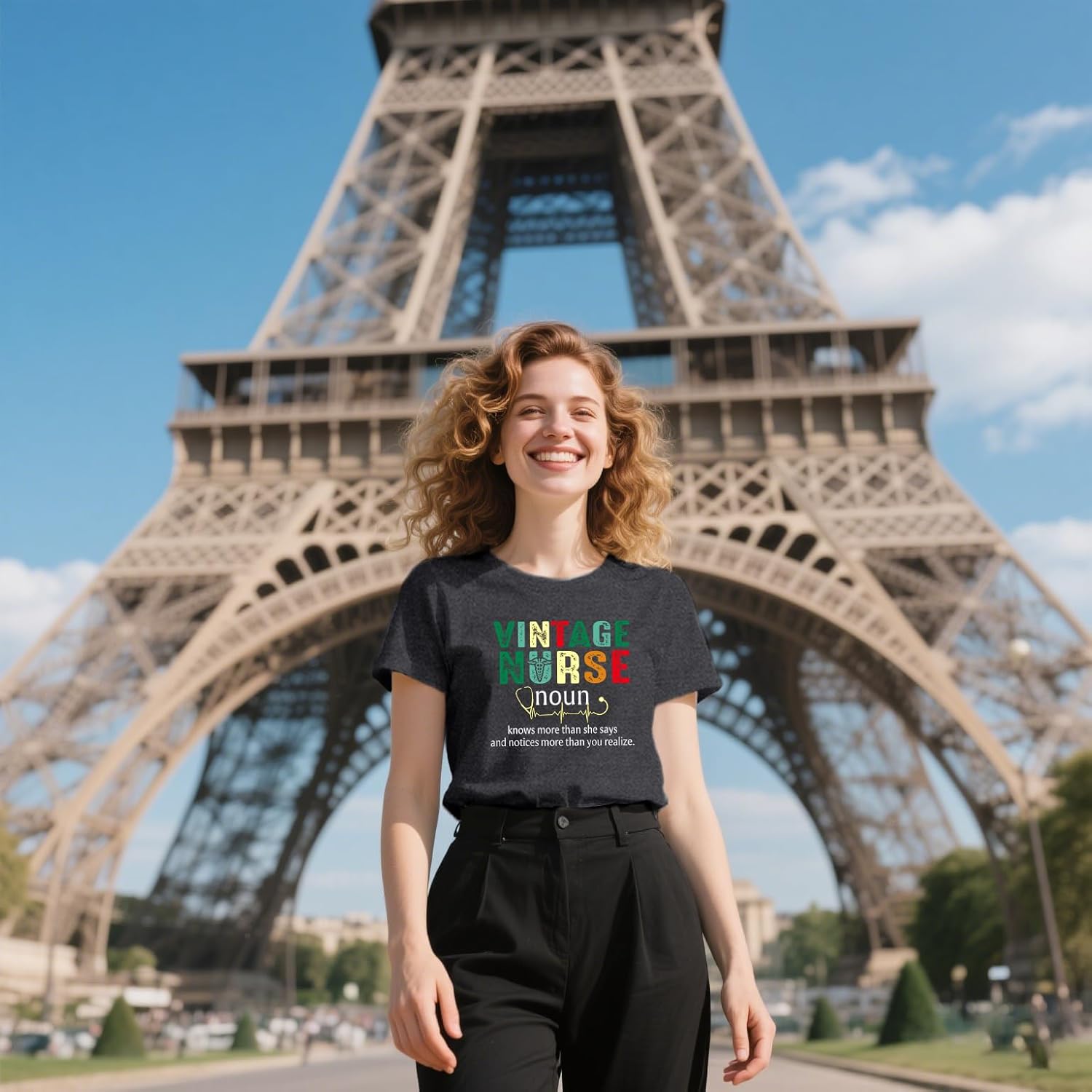 Nurse Shirt for Women Nurses Week T-Shirt Nursing Life Tee Tops - Image 3