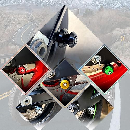 Miniatura 2 de Xitomer 1 par de carretes de brazo oscilante para motocicleta M8 X1.25/tornillo de soporte de brazo oscilante, apto para GSX-R600/750/1000, SV