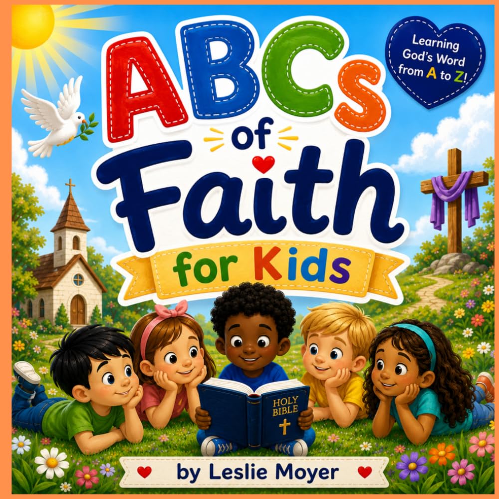 ABCs of Faith for Kids: Fun Christian Alphabet Activities with Memory Verses, Tracing Letters, and Coloring Pages for Children
