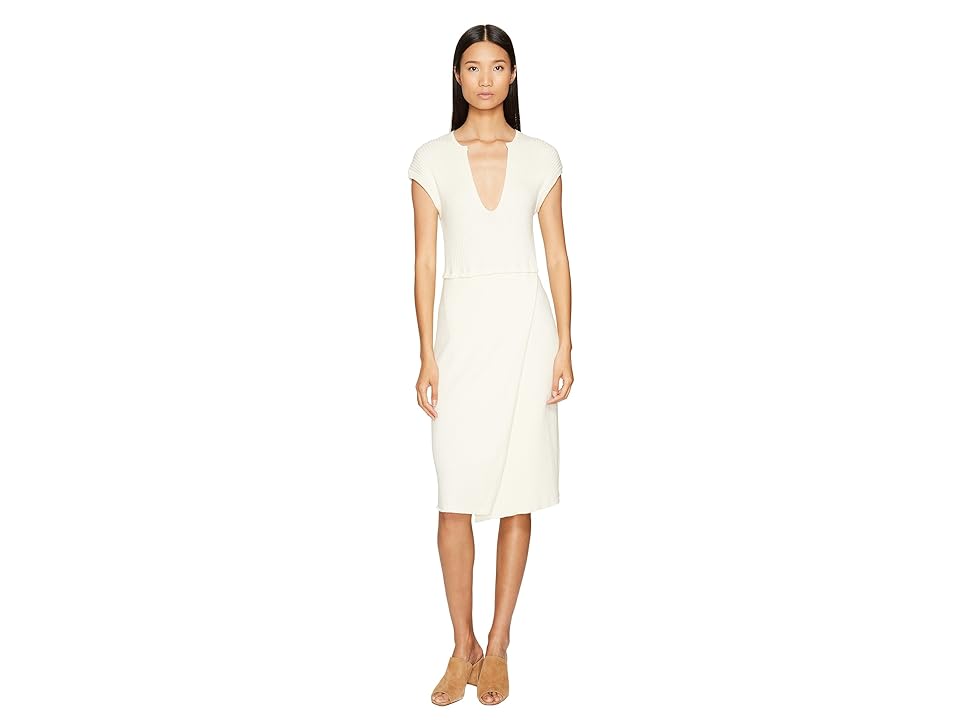

Cashmere In Love Camilla Ribbed Dress (Vanilla Ice) Women's Dress