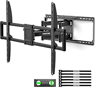 monTEK Heavy Duty TV Wall Mount for 50-100 Inch TVs up to 165 lbs, 4X Load Tested, Dual Arms Full Motion Bracket with Tool-Free Tilt, Swivel & Extend, Max VESA 900x600mm, Fits 12"/16"/18"/24" Studs