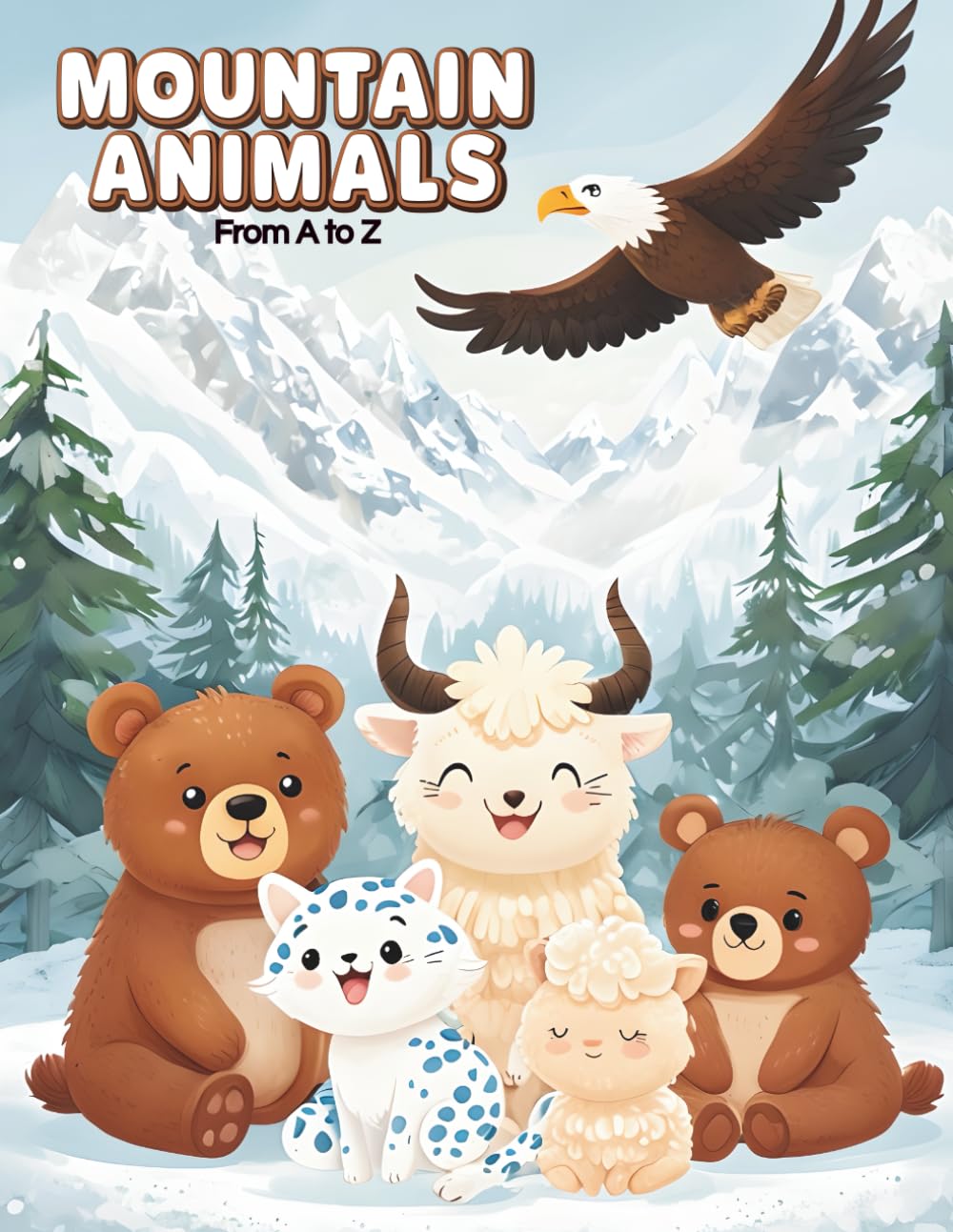 Mountain Animals from A to Z: A Cute Alphabet Coloring Book for Kids (CD Creations A–Z Coloring Series)