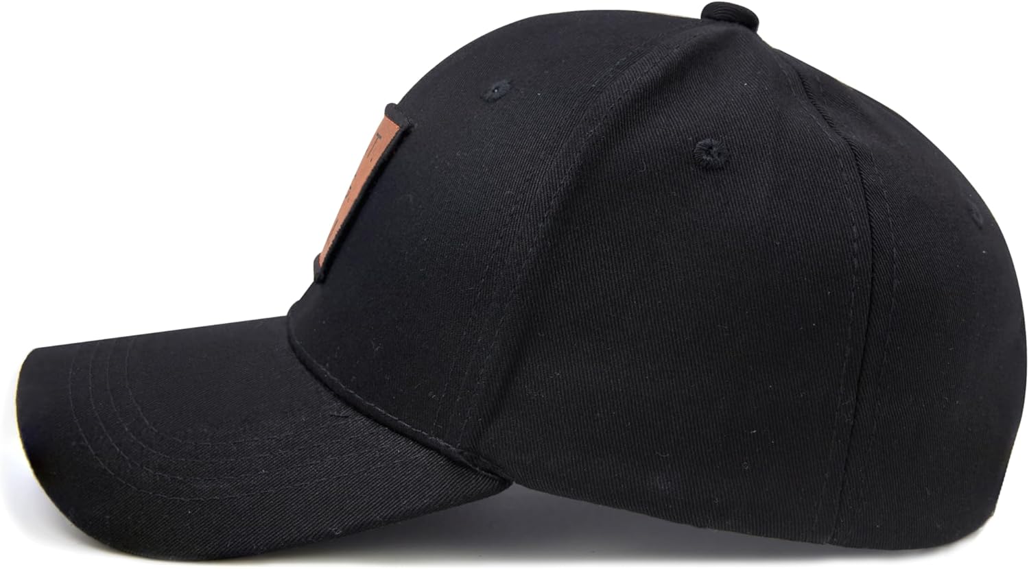 Best Dog Dad Hat for Men, Fathers Day & Birthday Gifts, Adjustable Cotton Baseball Cap with Leather Patch Black - Image 6