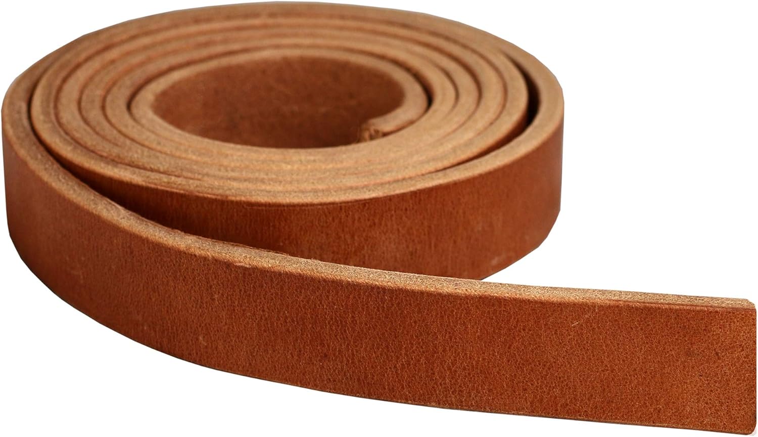 Premium Hermann Oak Harness Leather Strap, 3/4" x 84" 13 Ounce [13/64" or 5.2 MM Thickness] Fully Finished & Leveled, Natural Russet Color