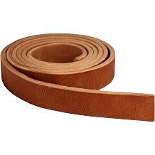 Premium Hermann Oak Harness Leather Strap, 3/4" x 84" 13 Ounce [13/64" or 5.2 MM Thickness] Fully Finished & Leveled, Natural Russet Color