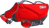 Outward Hound Colete salva-vidas Dawson Swim Dog de neoprene de alto desempenho para natação, passeios de barco e segurança na água, médio, vermelho