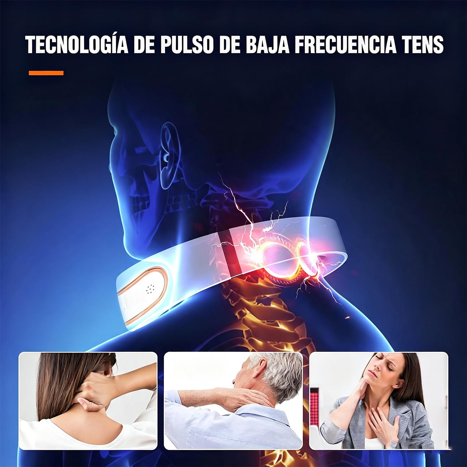 Masajeador Cuello Cervical, 15 Niveles De Intensidad Masajeador Eléctrico | 3 Niveles Calefacción A Temperatura Constante, 4 Modos De Masaje Por Pulsos, Para El Cuello Y