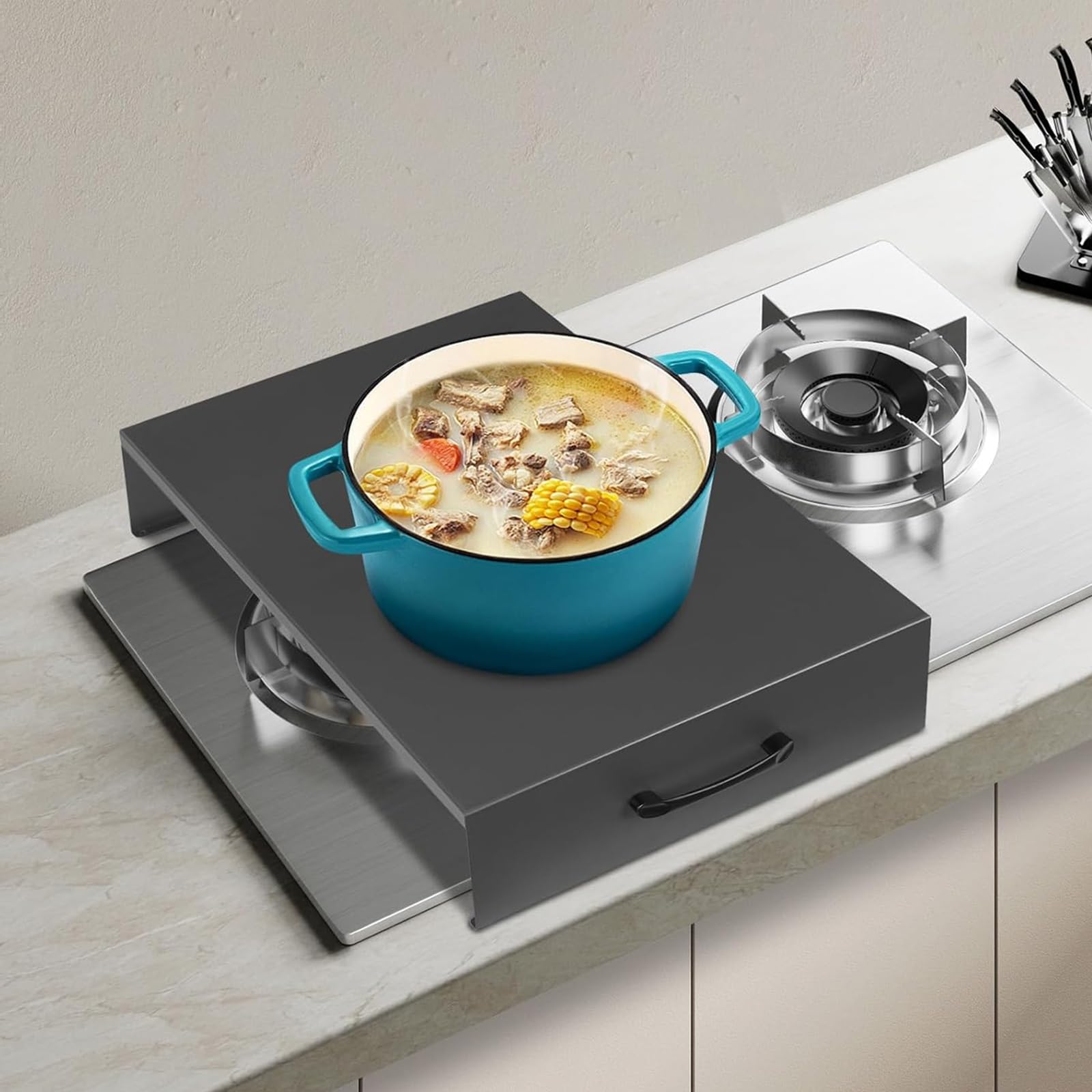 Revêtement de table de cuisson en acier inoxydable haute finition
