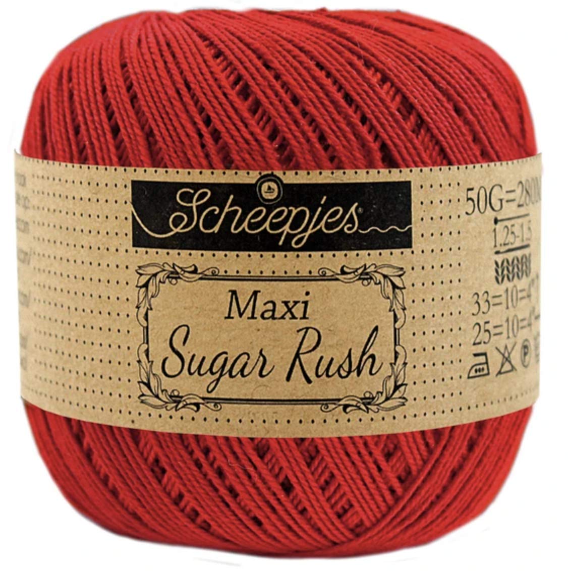 Scheepjes - Scheepjes Maxi Sugar Rush 722 Red Yarn - 1x50g