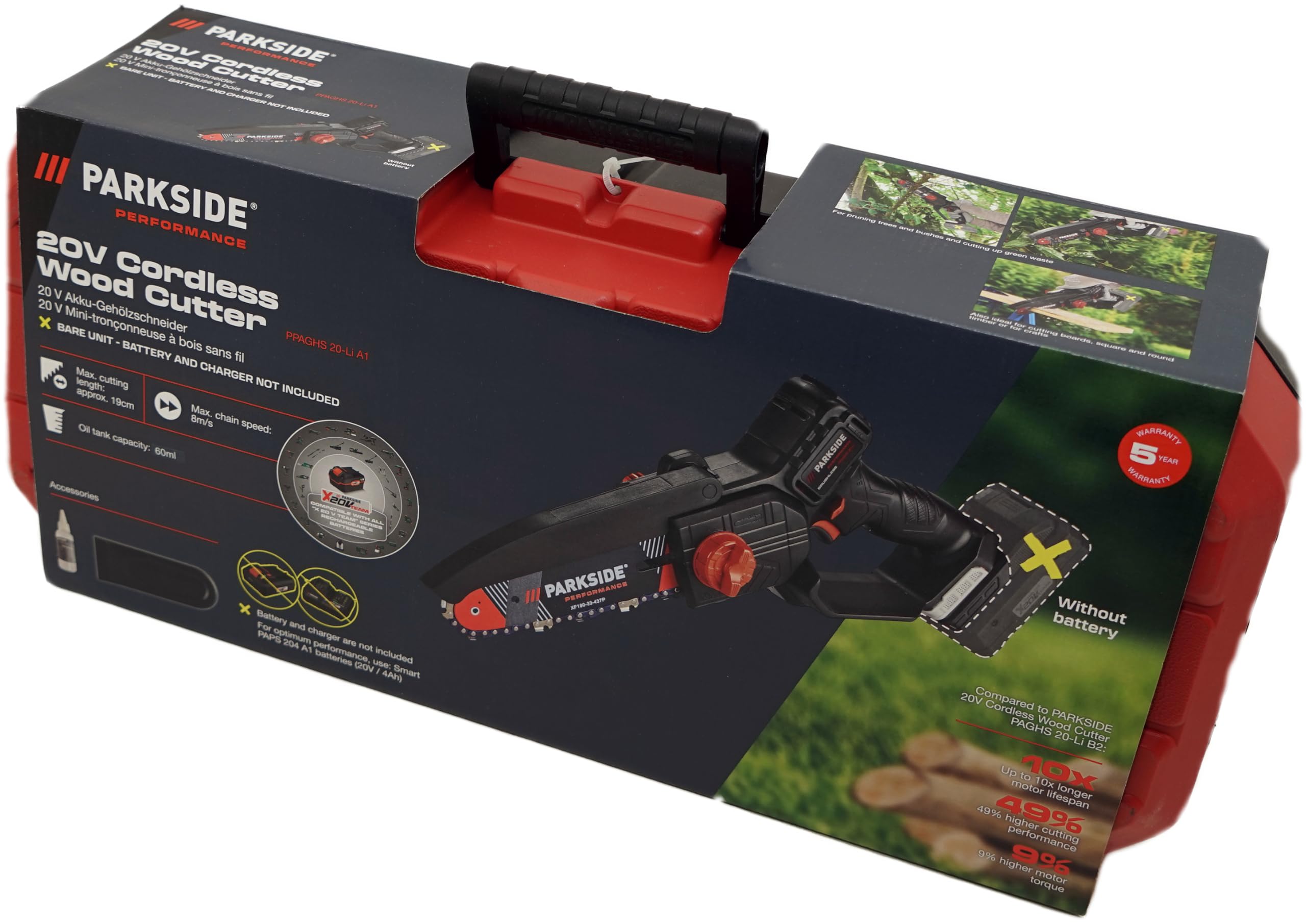 Offerta per Potatore Originale 20V PPAGHS 20-Li – compatibile con PARKSIDE X20V Team + Apribottiglie HEADNMORE