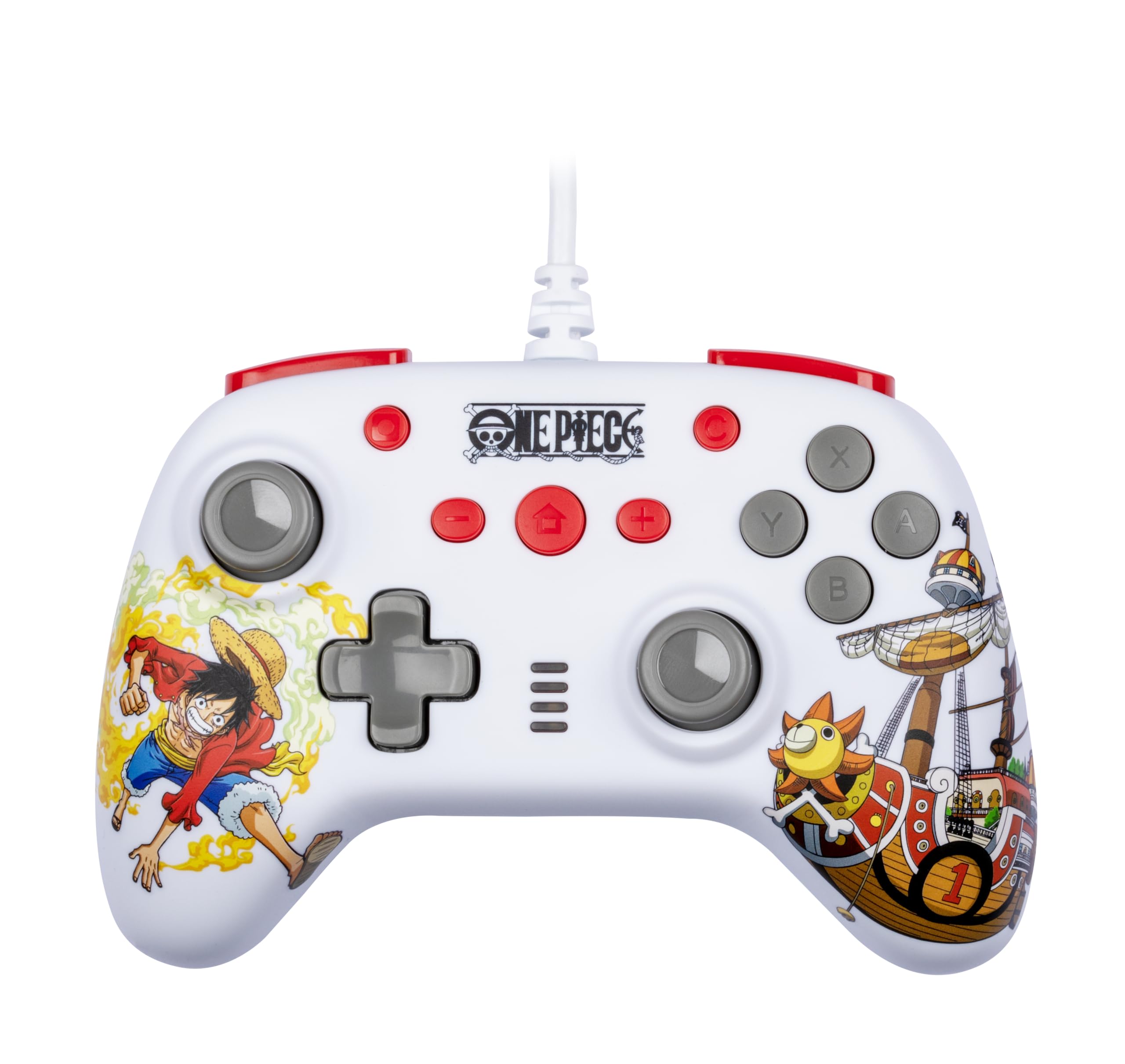 Pacchetto di accessori da gioco Konix One Piece Gamer per Nintendo Switch e Switch OLED - Custodia protettiva - Controller cablato