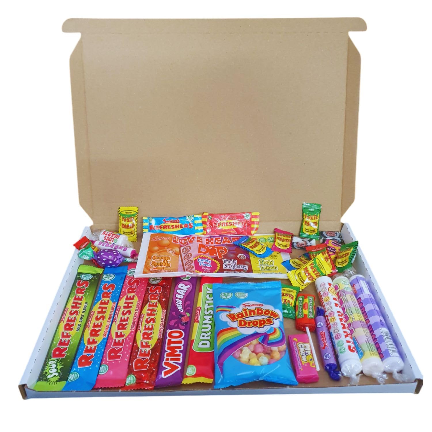 Ultimate Retro Sweet Gift Box with 33 Piece sweets & Mix Candy Perfect Treat for Christmas, birthdays, anniversaries, Valentine’s Day, party favors, or simply a thoughtful surprise