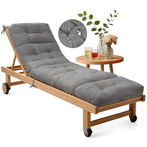 Waterproof Outdoor Lounge Chair Cushions 74.8 x 22 x 4.7