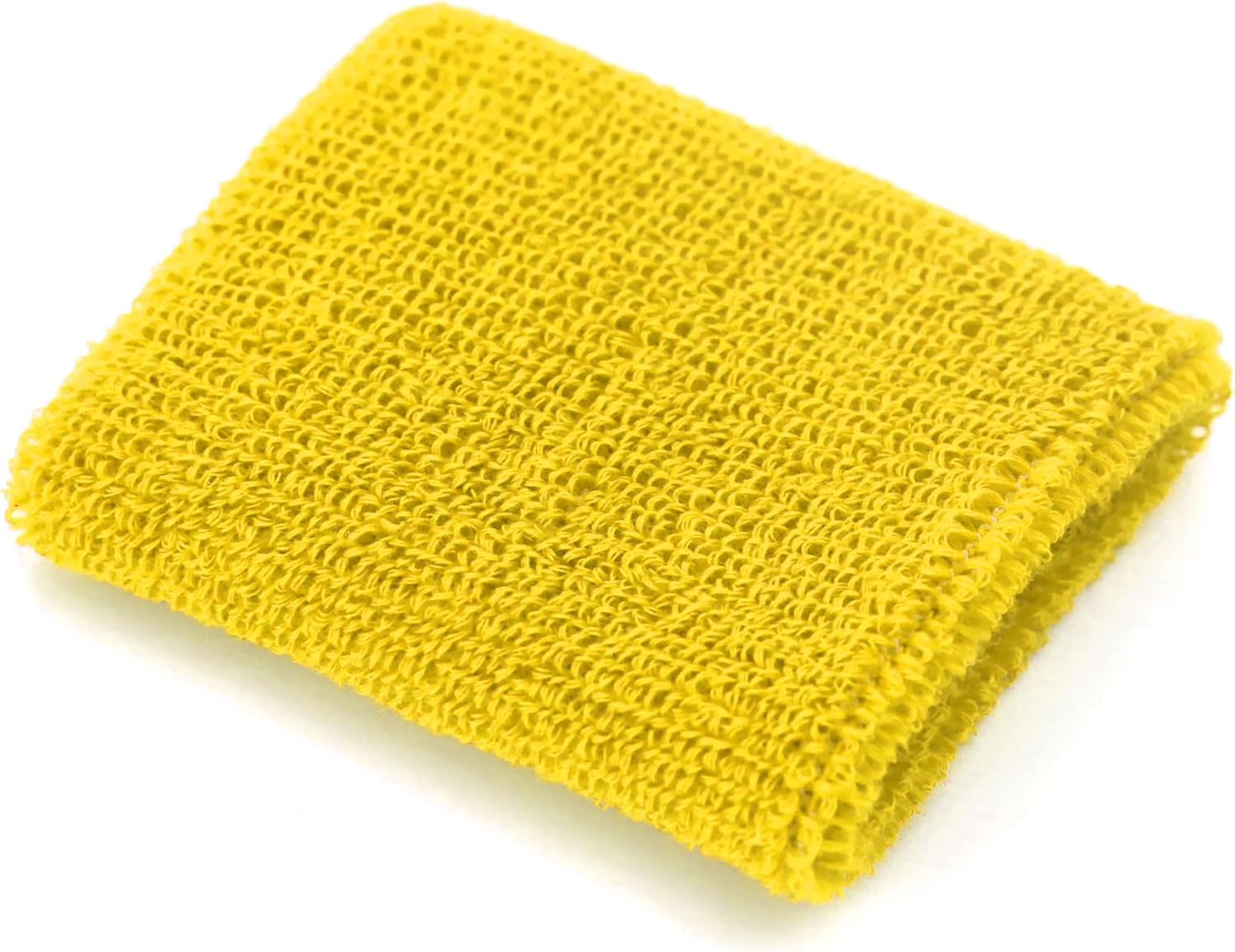 Solid Yellow Color Sweat Band Headbands and Wrist Bands Set, Sweatbands for Men Women, Moisture Wicking Head Band, Football Wristbands,Sports Headband for Running Workout - Image 4