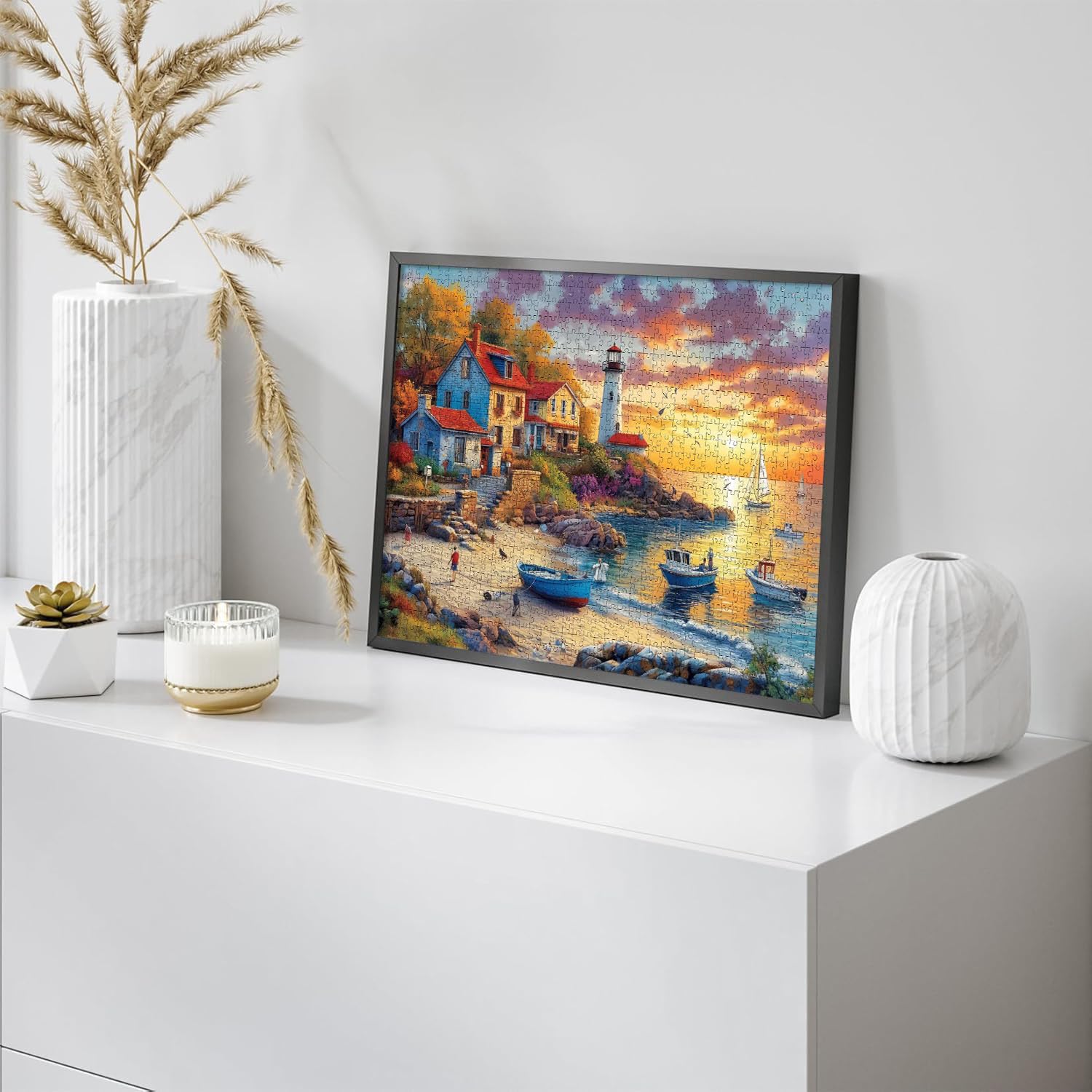 Puzzle 1000 Teile Landschaft Klassische Puzzle Erwachsene 70 X 50cm, 1000-Teile-Puzzle Geeignet als Wanddekoration und Geschenk mit 1:1-Poster und Geschenkbox