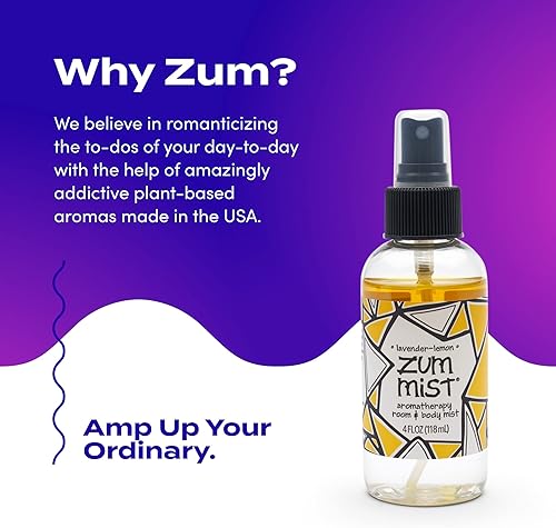 Miniatura 6 de Indigo Wild Zum Mist Spray para habitación y cuerpo, lavanda, limón, 4 onzas líquidas (paquete de 2)