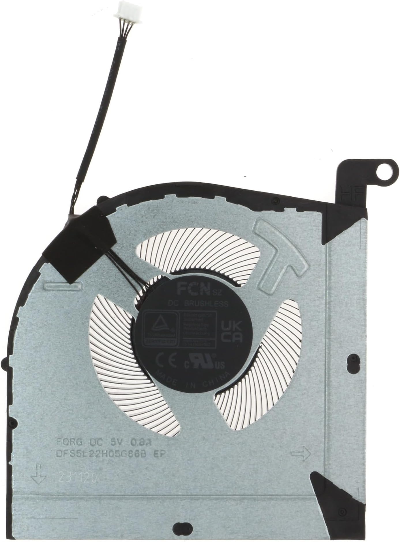 Replacement GPU Cooling Fan 5V for Lenovo LOQ 15IRH8 GeekPro G5000 IRH8 FQRG DFS5L22H05G86B