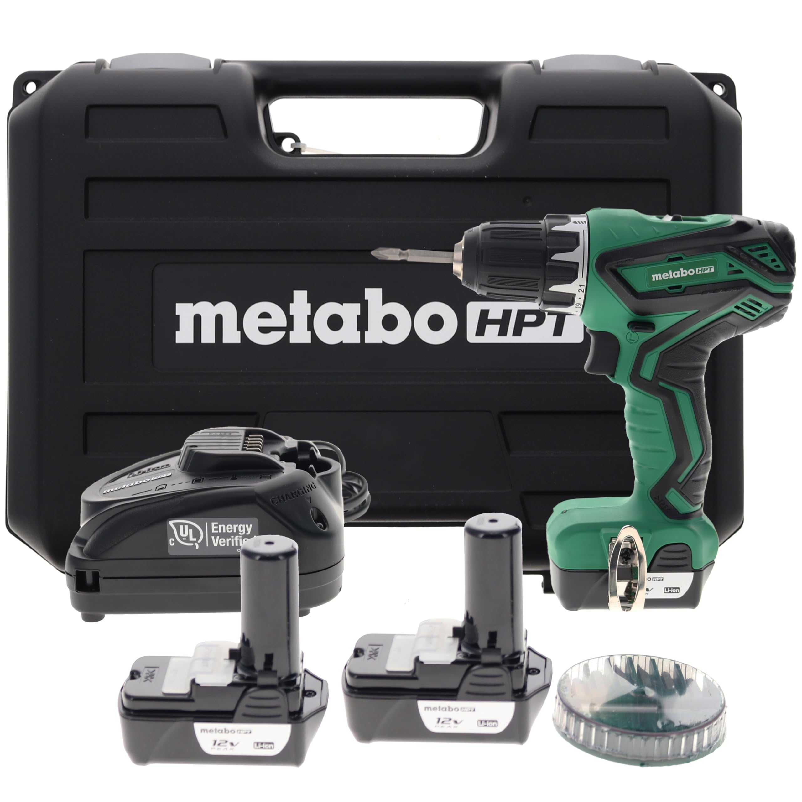 Cordless Drill | 12V Peak | Includes 2-12V Lithium Ion Batteries | Carrying Case | 7 Piece Bit Set | Lifetime Tool Warranty (DS10DFL2)