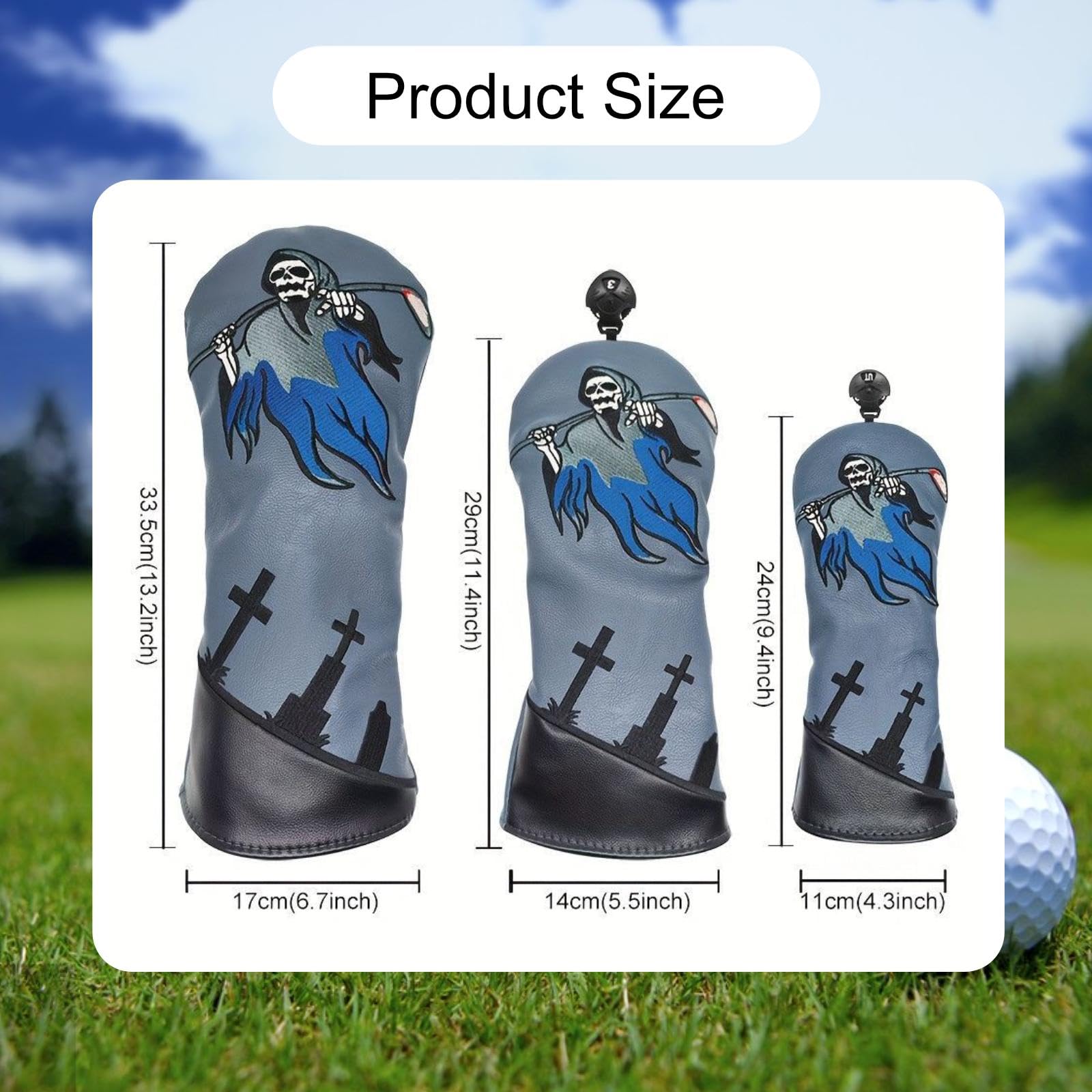 Sharplace Fundas para Cabezas Palos Golf, Fundas para, Protectoras para golfistas Adultos, Regalo para golfistas.
