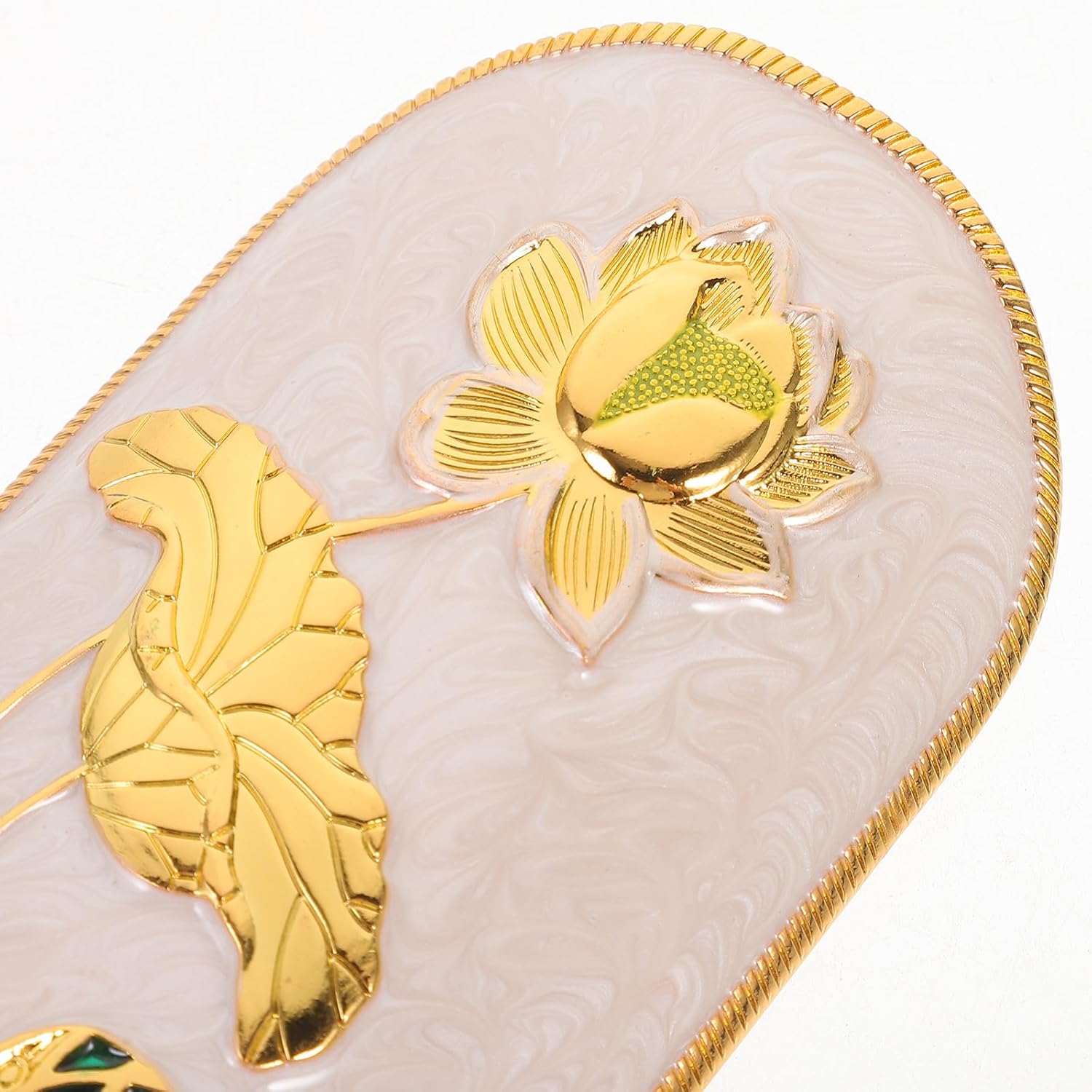 COLLBATH Tea Ceremony Accessories Set Alloy Lotus Leaf Tea Scoop Spoon Japanese Style
