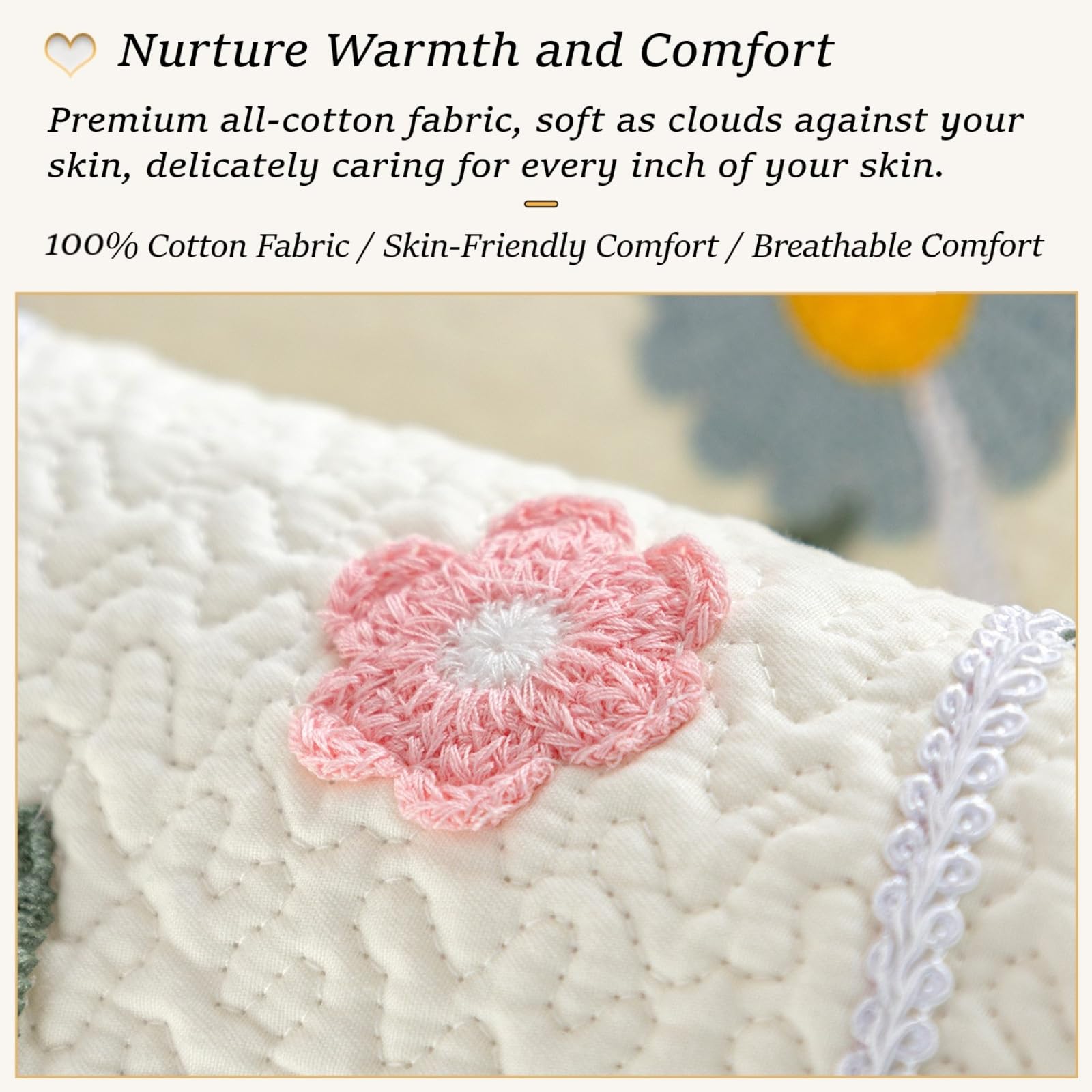 Bawełniana pikowana narzuta na sofę dom wiejski haftowane kwiatowe pokrowce na kanapę segmentowe antypoślizgowe narzuty na sofę ochraniacz na meble blue 70 * 150cm/27.56 * 59.06in