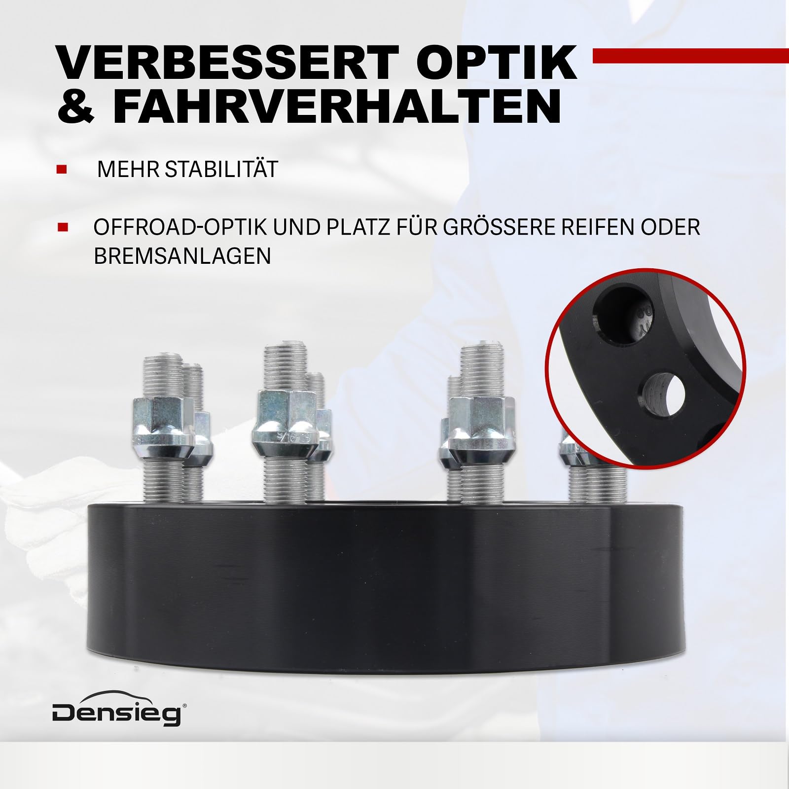2 Stück 5,1 cm geschmiedete Spurverbreiterungen – 8 x 165,1 mm 8 Lug mit 126,15 mm Mittelbohrung – Schwerlast-LKW-Legierung Nabenzentrisches Abstandshalter Kit für Pickup