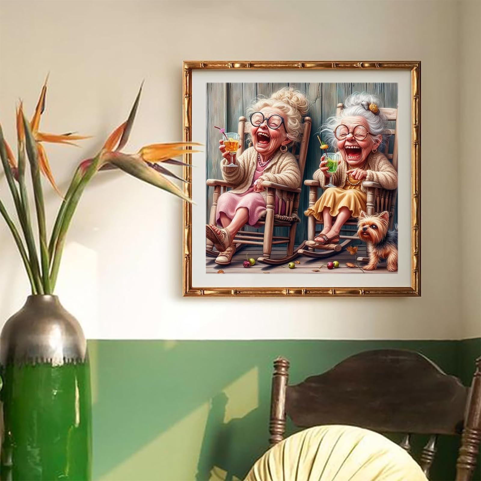 ZGDYi 5D Diamond Painting Set Für Erwachsene – 30x30 Cm DIY Komplettset Mit Runden Steinen