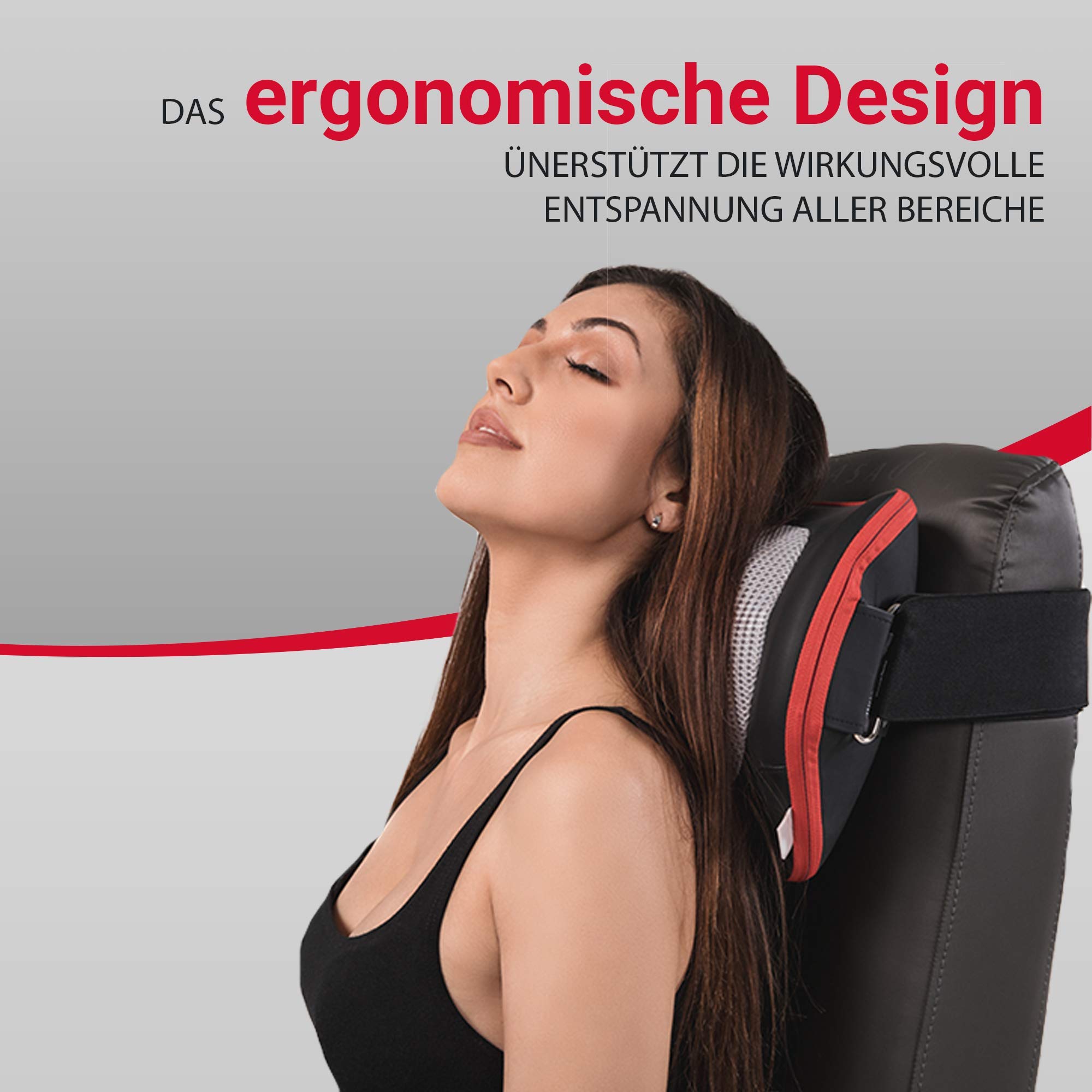 Miniwell Twist2Go Casada Massagegerät Massagekissen Shiatsu Heating Wärmefunktion Wireless kabellose Nutzung Massage für den Nacken Schulter Rücken für Zuhause Büro