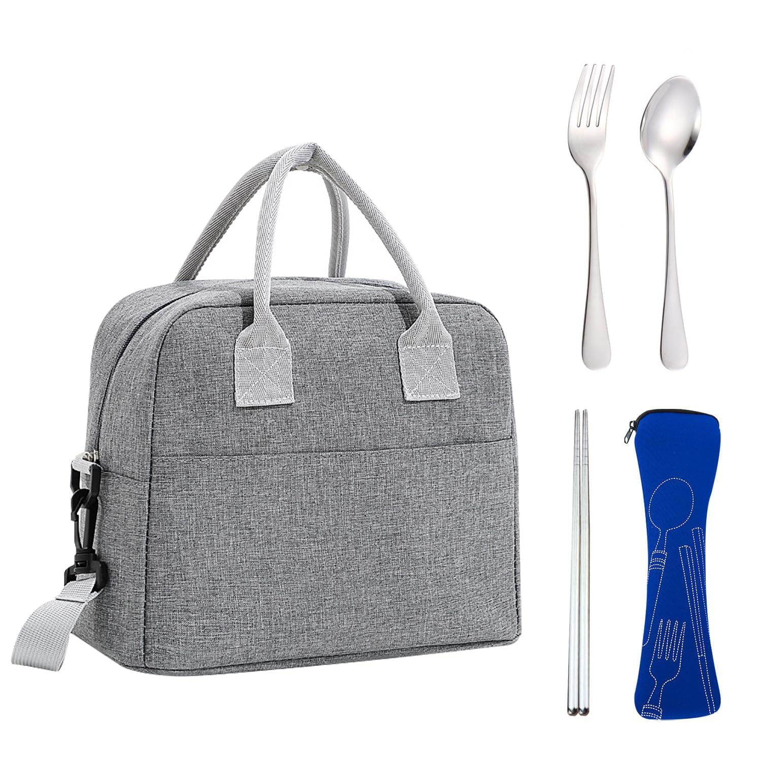 Borsa da Pranzo a Tracolla Isolante Termico Impermeabile Grande Capacità per Picnic e Campeggio