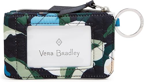 Miniatura 2 de Vera Bradley Cartera de lujo con cremallera para identificación de sarga de rendimiento para mujer con protección RFID