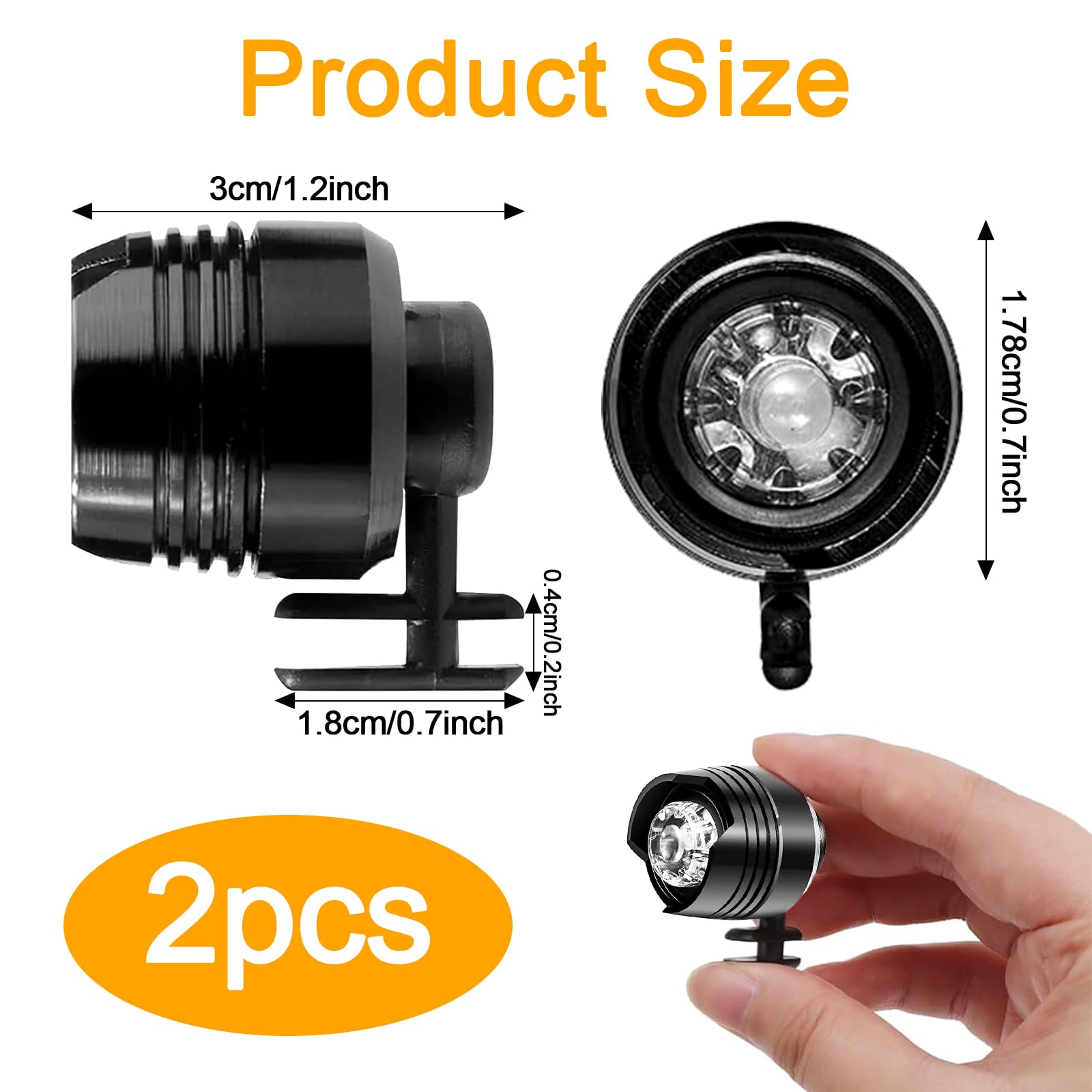 2 PCS Luz de Zapato de Cocodrilo, Impermeables Faros Croc, Luces LED Para Zapatos Con 3 Modos de Luz, Accesorios de Decoración Para Caminar, Cumpleaños Para Adultos y Niños Regalos